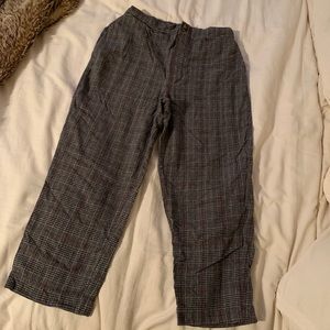 Cropped Flannel Pants